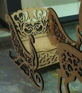 Artículo para Personalizar II-Trineo gigante decorado cartón kraft 140 x 80 cm - Imagen 2